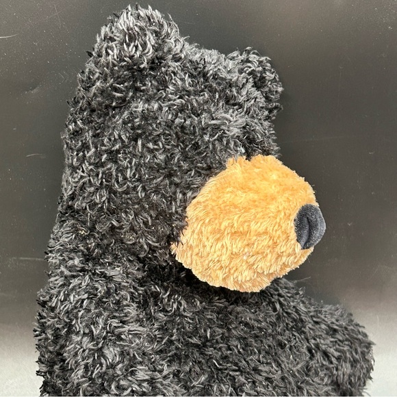 Jellycat Furry Black Plush Bear with Tan Nose - Picture 8 of 8
